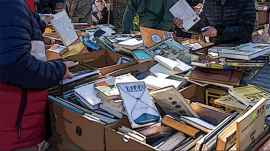 Used book sale in Hyde Park